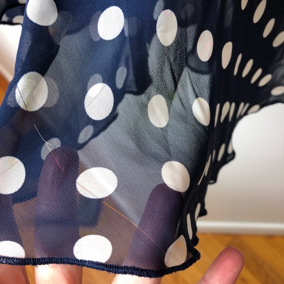 Show me your mumu off the shoulder top S small polka dot chi chi bell sleeve - Picture 9 of 13